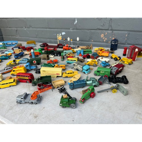 456 - Lot of Vintage 1960s Lesney Matchbox Cars, Buildings & Accessories including many rare examples