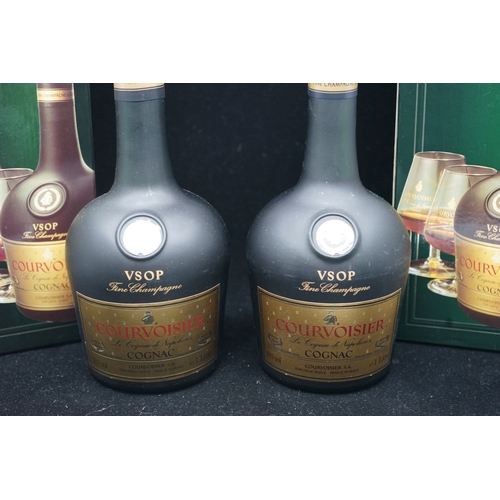 28 - 2 bottles of Courvoisier VSOP cognac