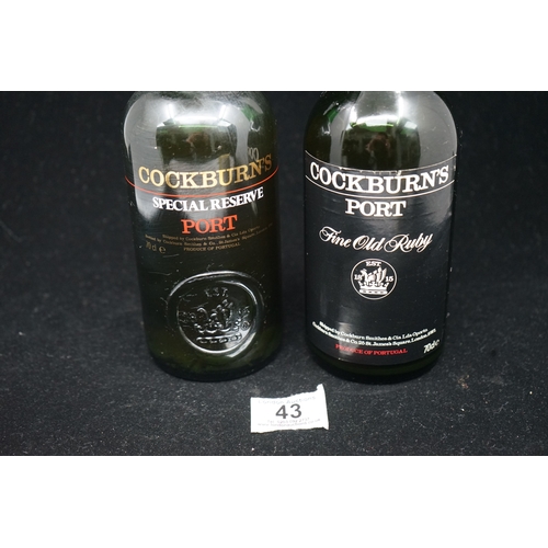 43 - 2 Bottles of Cockburn's Special Reserve Port