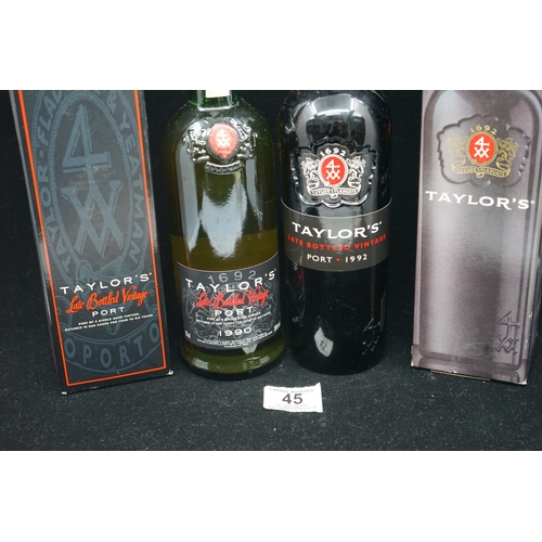 45 - 2 Bottles of Taylor's Port