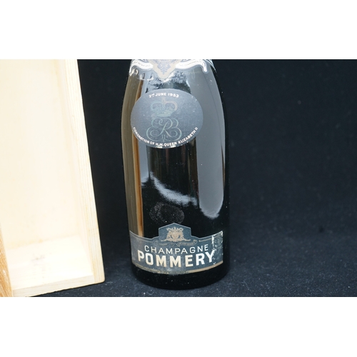 46 - Pommery Champagne 1947 bearing label commemorating the Coronation of Queen Elizabeth II, 2nd June 19... 