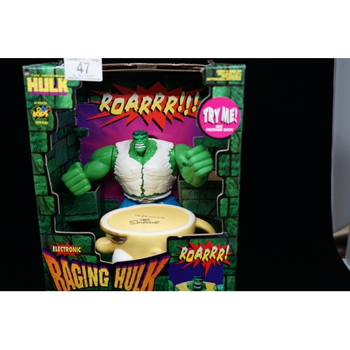 47 - Racing Sound Action Hulk (vintage Marvel Incredible Hulk) Sealed