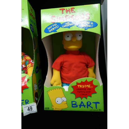 49 - Bart and Homer Vintage The Simpsons
Vinyl Dolls in Original Boxes