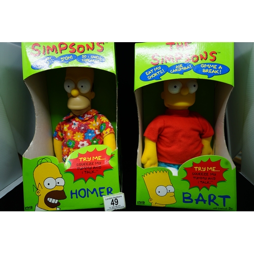 49 - Bart and Homer Vintage The Simpsons
Vinyl Dolls in Original Boxes