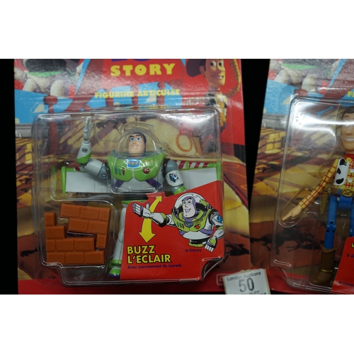 50 - Buzz and Woody Toystory L'eclair French Variant unopened.