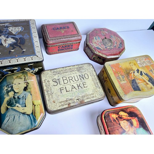 63 - Nice selection of vintage tins