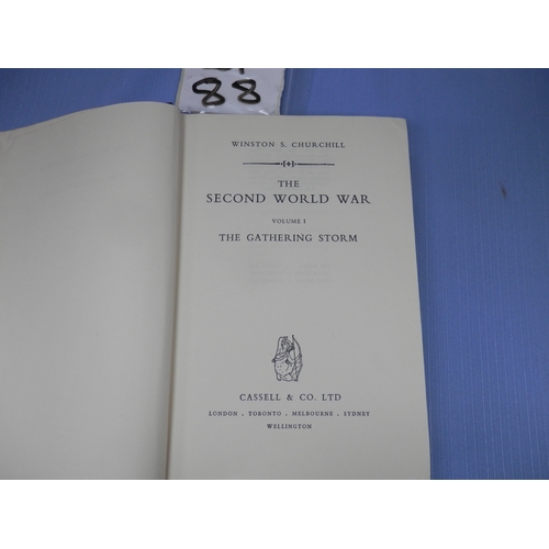 88 - Winston Churchill: The Second World War-Two Complete 6 Volume Sets including First Editions