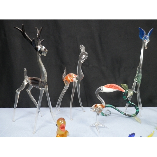 94 - Lot of Various Glass animals incl. Murano