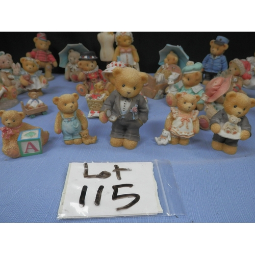 115 - Collection of Cherished Teddies Figurines