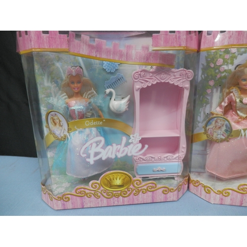 122 - Collection of Barbie dolls in original packaging, featuring Odette and Anneliese figures. All new an... 