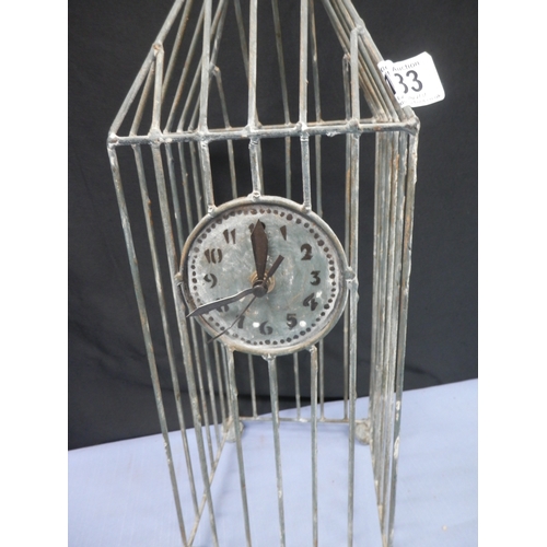 133 - Birdcage Style Clock