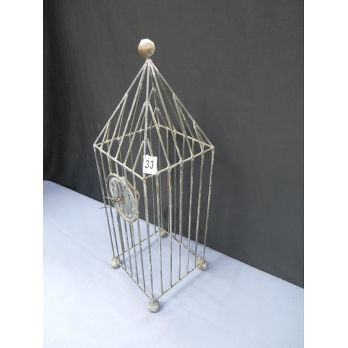 133 - Birdcage Style Clock