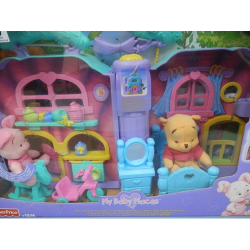 140 - Fisher-Price Disney My Baby Friends Playset featuring Winnie the Pooh and Piglet figures. (New & Pac... 