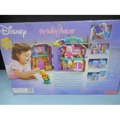 140 - Fisher-Price Disney My Baby Friends Playset featuring Winnie the Pooh and Piglet figures. (New & Pac... 