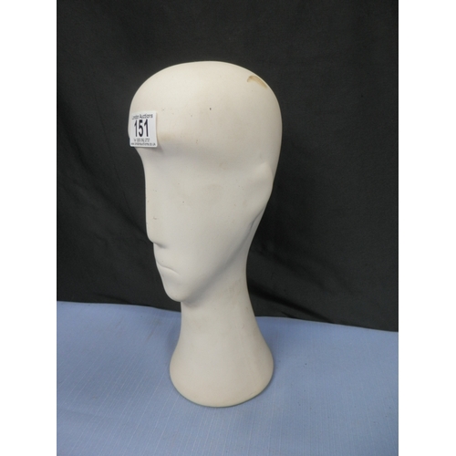 151 - 1980s Ceramic Mannequin Head