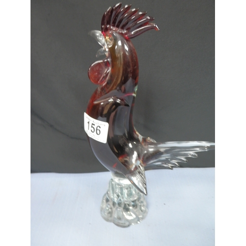 156 - Murano Style Rooster