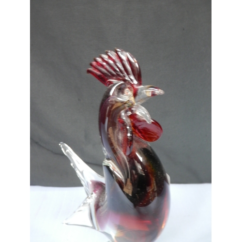 156 - Murano Style Rooster