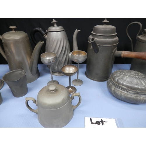 159 - Mixed Lot of Pewter