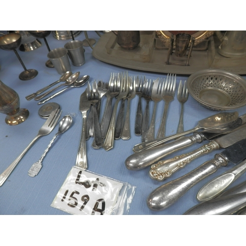 159a - Mixed Lot of Silver Plate