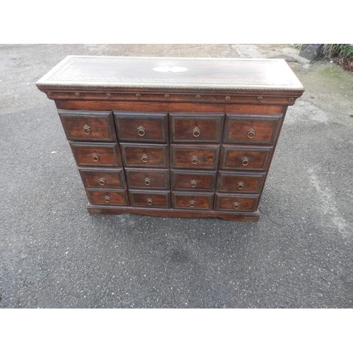 412 - Vintage Bank of Apothecary Drawers