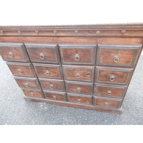 412 - Vintage Bank of Apothecary Drawers