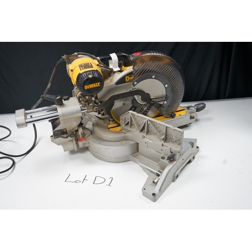 450 - DeWalt compound miter saw.