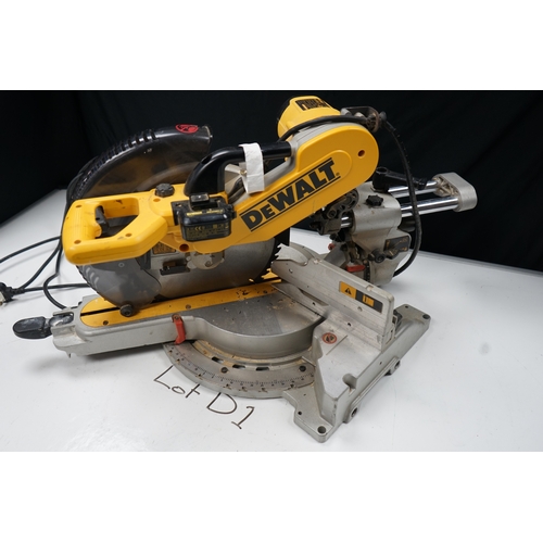 450 - DeWalt compound miter saw.