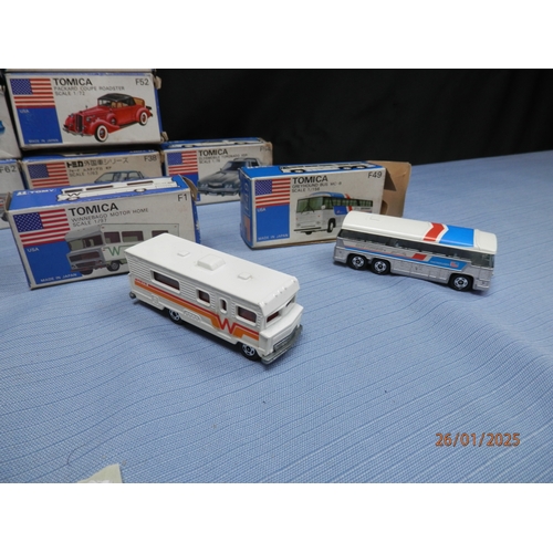 168 - Collection of Tomica (Japan) Boxed Diecast Models, All Mint condition unsold vintage dead stock.