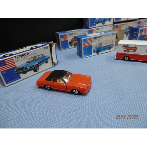 168 - Collection of Tomica (Japan) Boxed Diecast Models, All Mint condition unsold vintage dead stock.