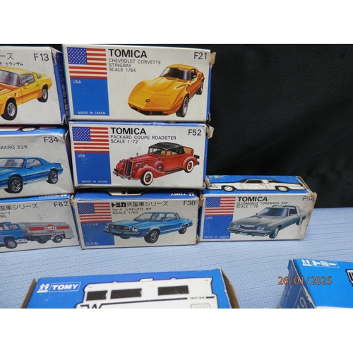 168 - Collection of Tomica (Japan) Boxed Diecast Models, All Mint condition unsold vintage dead stock.