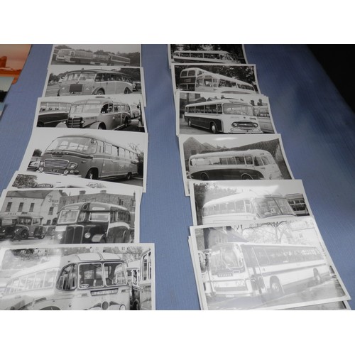 160b - Collection of vintage bus and coach photographs.