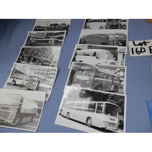 160b - Collection of vintage bus and coach photographs.