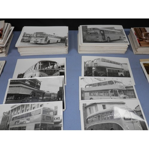 160c - Collection of vintage bus and coach photographs.