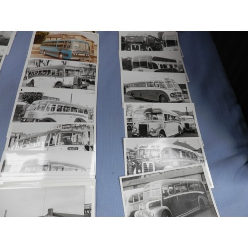 160c - Collection of vintage bus and coach photographs.