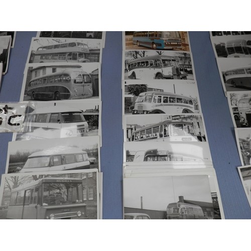 160c - Collection of vintage bus and coach photographs.