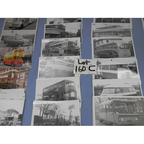 160c - Collection of vintage bus and coach photographs.