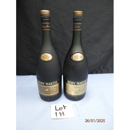 1h - Two Vintage bottles of Rémy Martin Fine Champagne V.S.O.P. Cognac.