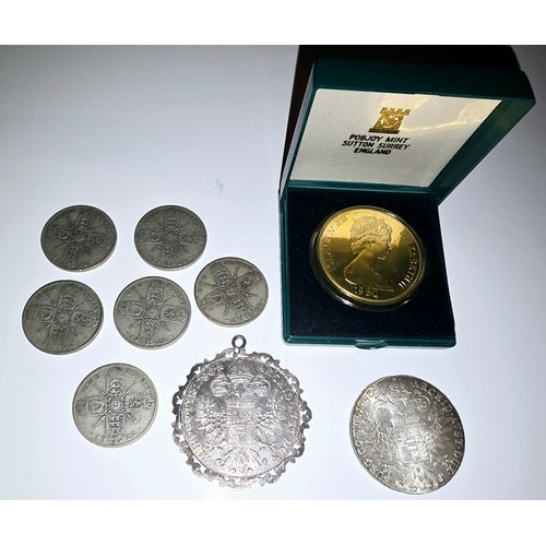 76D - Group of Silver Coins etc