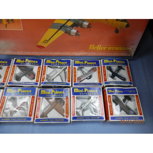 406 - Vintage William Bros Curtis C46 Sealed Plane Modelling Kit, A Heller Kit and a collection of Mint Pa... 