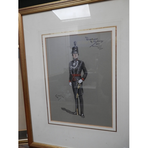 104 - Gerald Cedric Hudson
The 60th Rifles
Three Signed & Framed Watercolours on Paper