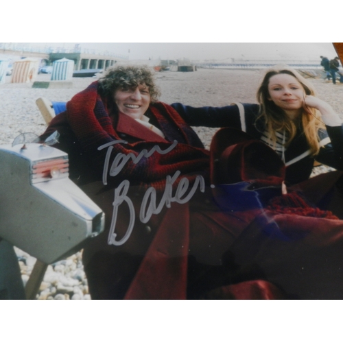 117A - Signed Photo of Tom Baker as Doctor Who and John Leeson as K-9