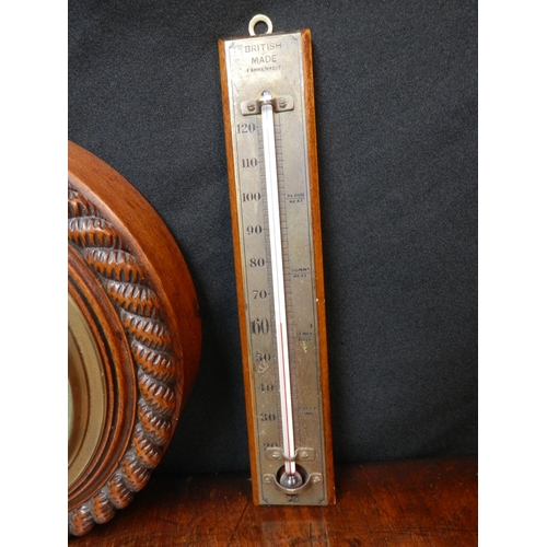 119 - Mixed Lot to include Two Barometers and a Thermometer