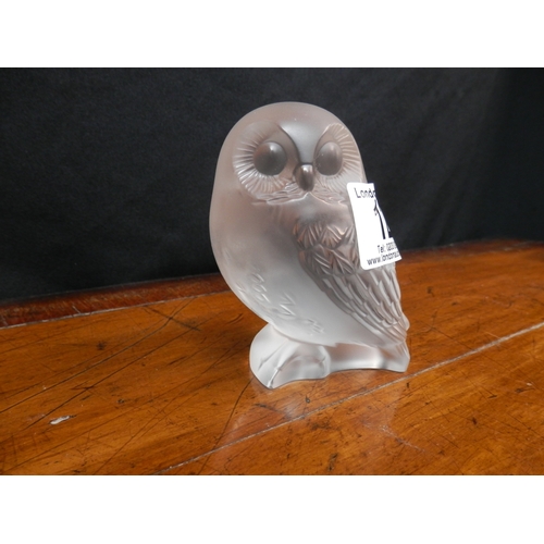 120 - Lalique Signed Owl Figure