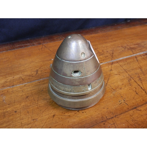 127 - WW1 British No. 80 Brass Shell Fuse by Krupp