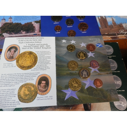 133 - Collection of Uncirculated Coins to include Shell Historic Cars, Millenium Coin and others together ... 