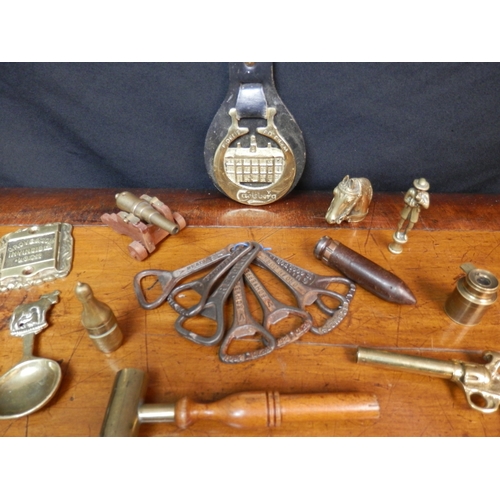 134 - Collection of Brass Items including Bottle Openers etc.