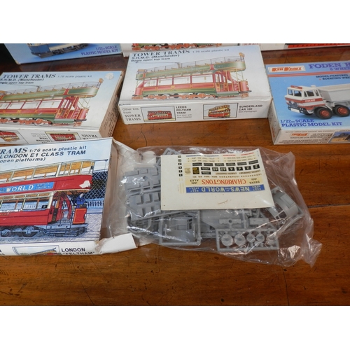 138A - Collection of Model Kits Mostly of Tower Trams with some others (9)