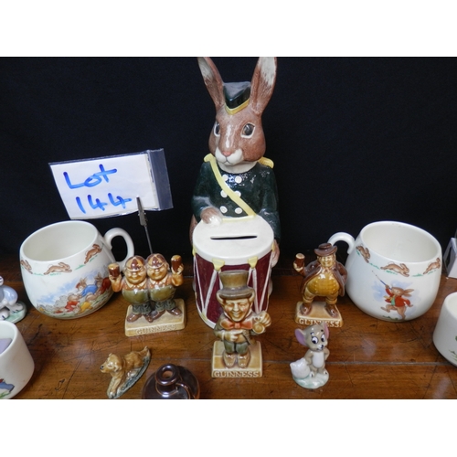 144 - Collection of Porcelain to include Bunnykins, Royal Doulton, Wedgwood etc