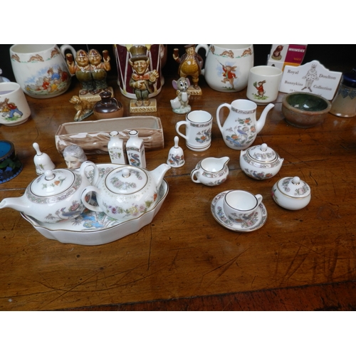 144 - Collection of Porcelain to include Bunnykins, Royal Doulton, Wedgwood etc