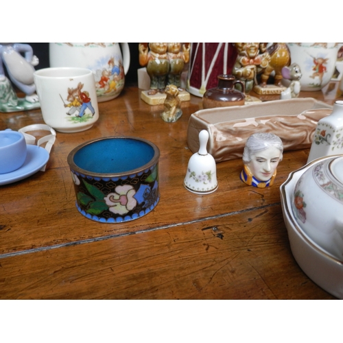 144 - Collection of Porcelain to include Bunnykins, Royal Doulton, Wedgwood etc